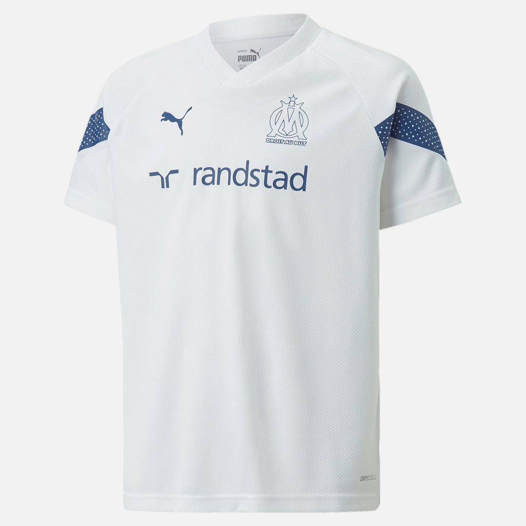 FootkornerOM Junior Trainingsshirt 2022/2023 – Weiß/Blau