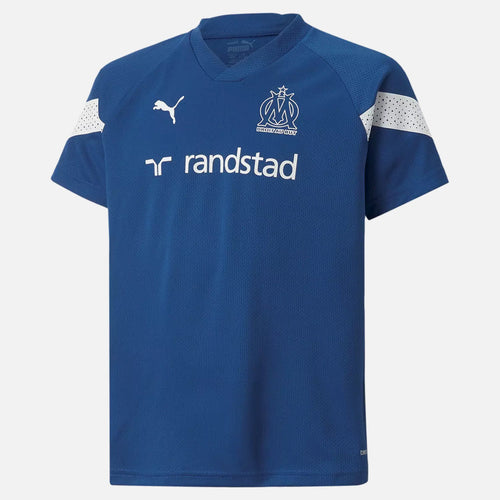 OM Junior training shirt 2022/2023 - Blue/White  - Footkorner