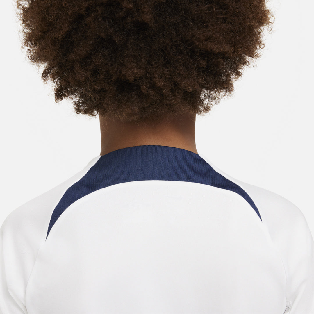 FootkornerPSG Junior Trainingsshirt 2022/2023 – Weiß/Blau/Rot