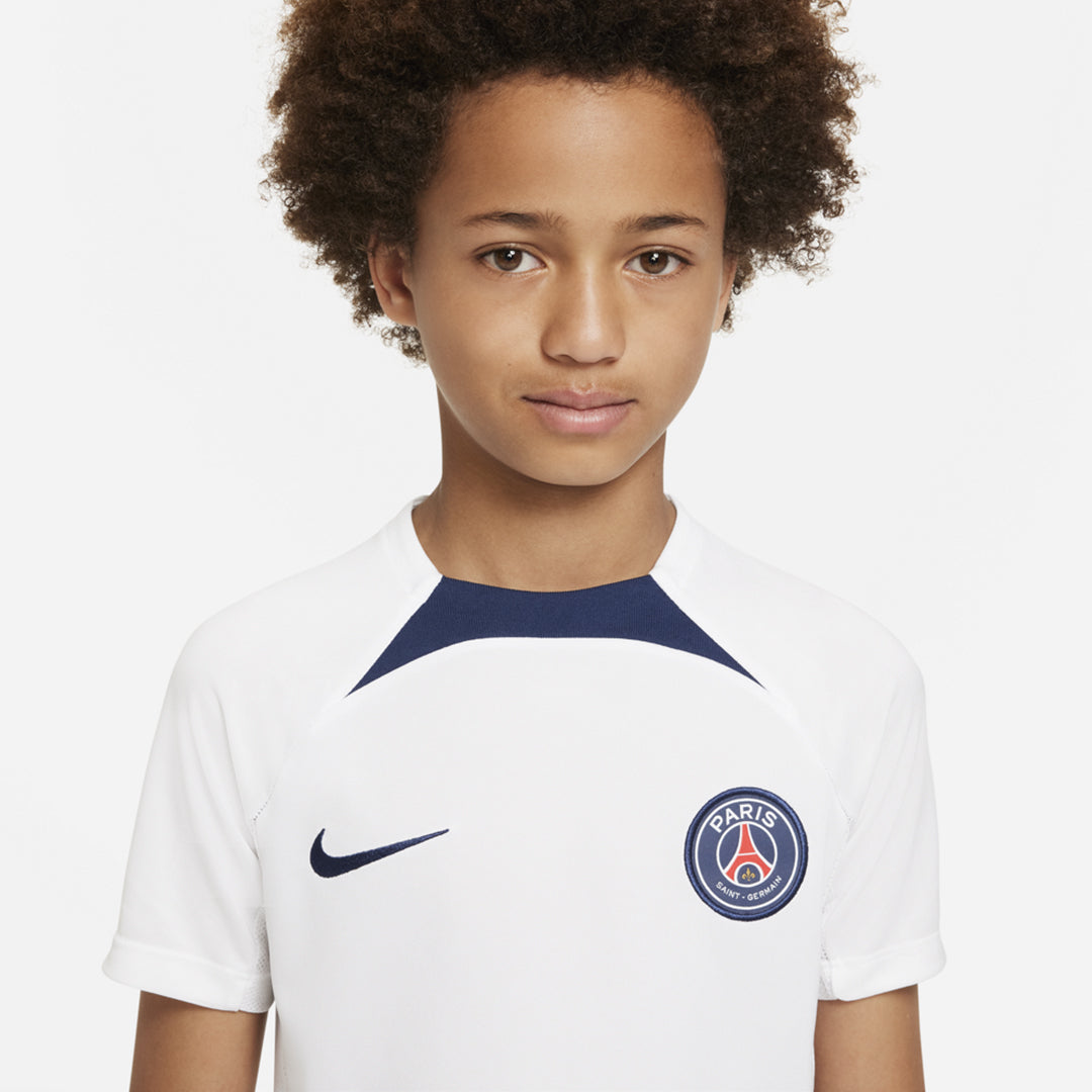 FootkornerPSG Junior Trainingsshirt 2022/2023 – Weiß/Blau/Rot