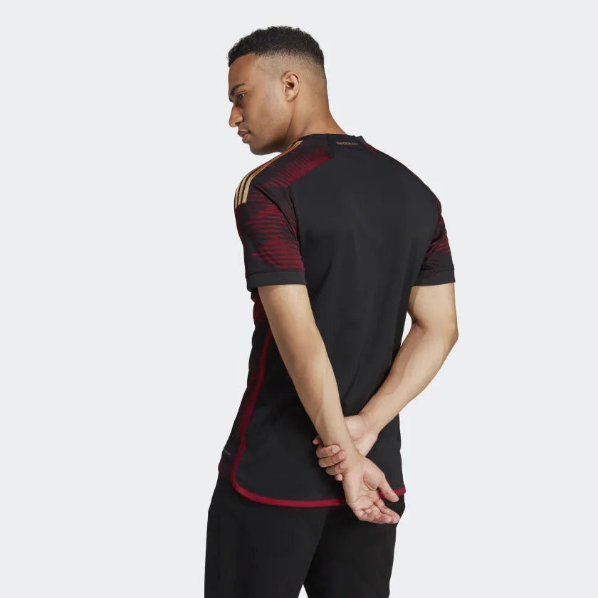 Maillot Extérieur Allemagne  2022 - Noir/Rouge/Doré