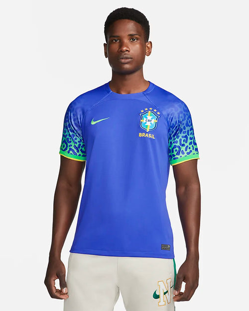 Maglia Brasile Away 2022 - Blu/Verde - Footkorner