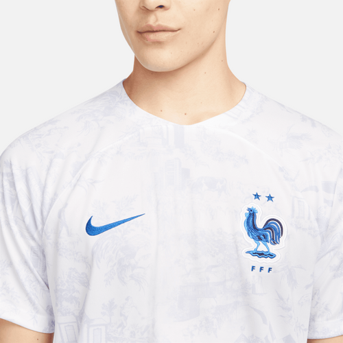 Auswärtstrikot der französischen Nationalmannschaft - Weiß/Grau/Blau - Footkorner