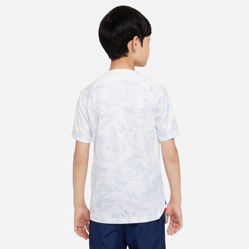 Camiseta 2ª equipación Selección de Francia Junior 2022 - Blanco/Gris/Azul - Footkorner