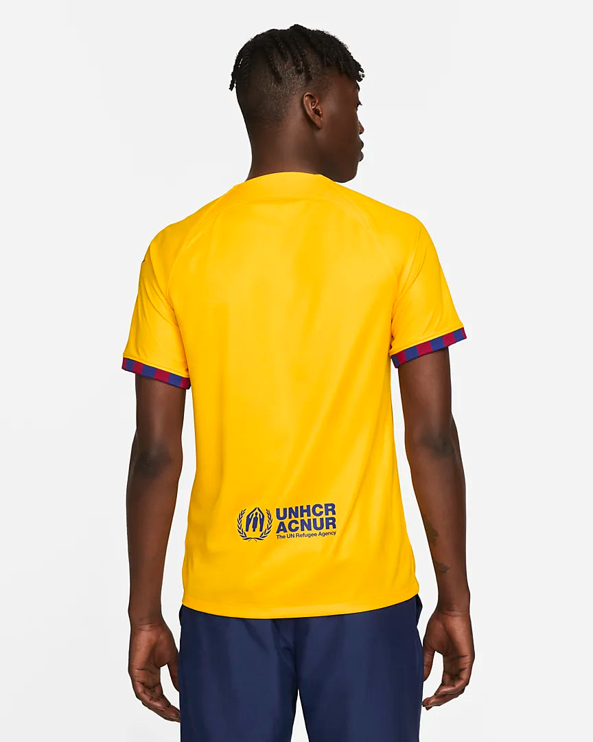 Camiseta FC Barcelona Cuarta Equipación 2023 - Amarillo/Rojo/Azul