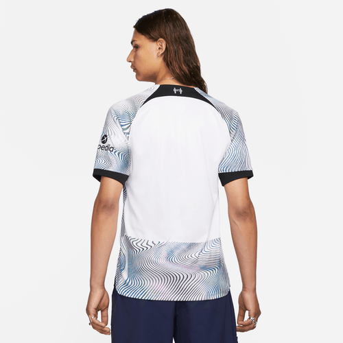 Liverpool Away Shirt 2022/2023 - White/Blue/Green - Footkorner