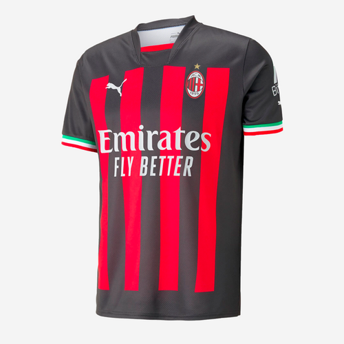 Maillot Milan AC Domicile 2022/2023 - Rouge/Noir - Footkorner