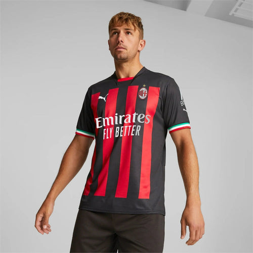 Maillot Milan AC Domicile 2022/2023 - Rouge/Noir - Footkorner