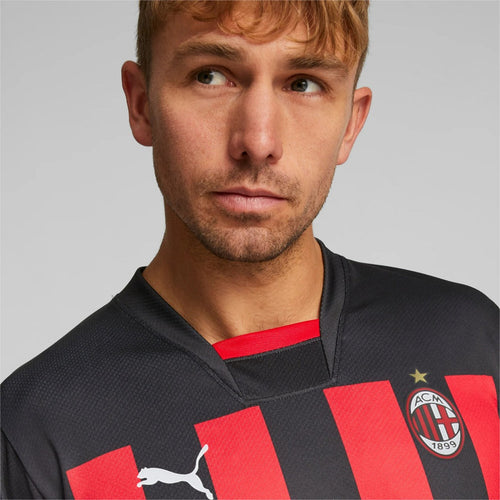 Maillot Milan AC Domicile 2022/2023 - Rouge/Noir - Footkorner