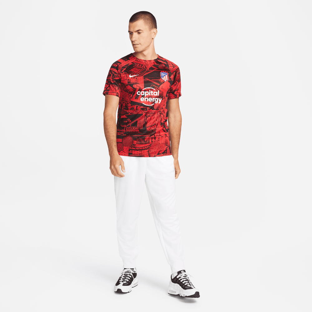 FootkornerMaillot Pré-match Atletico Madrid 2022/2023 - Rouge/Noir