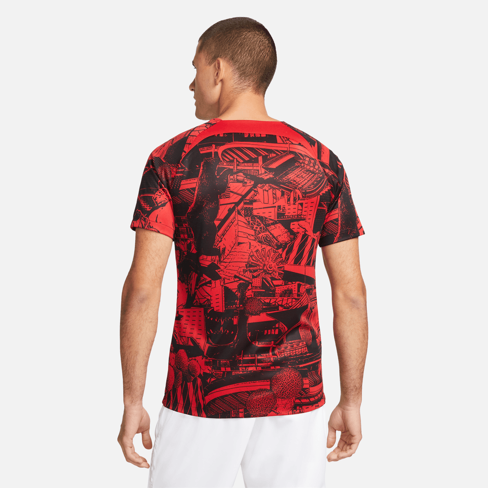 FootkornerMaillot Pré-match Atletico Madrid 2022/2023 - Rouge/Noir