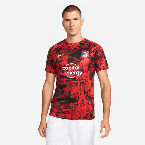 Maillot Pré-match Atletico Madrid 2022/2023 - Rouge/Noir - Footkorner