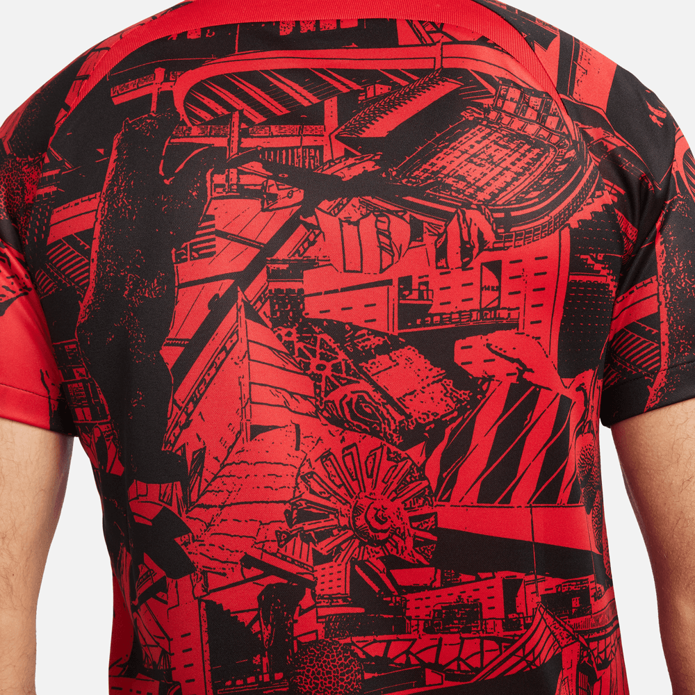FootkornerMaillot Pré-match Atletico Madrid 2022/2023 - Rouge/Noir