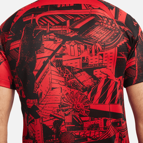 Maillot Pré-match Atletico Madrid 2022/2023 - Rouge/Noir - Footkorner