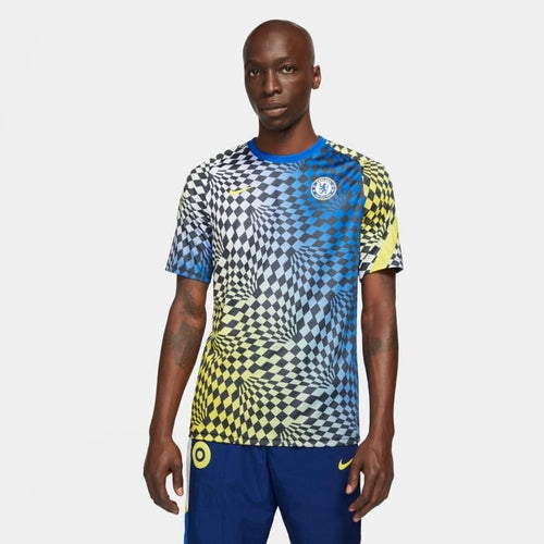 Chelsea FC Pre-Match Shirt 2021/2022 - Blue/Yellow - Footkorner
