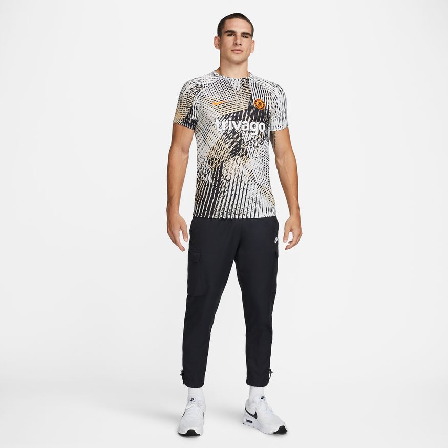 FootkornerChelsea Pre-Match Shirt 2022/2023 - Beige/Black/White 