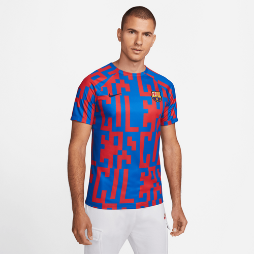Camiseta FC Barcelona Prepartido 2022/2023 - Azul/Rojo - Footkorner