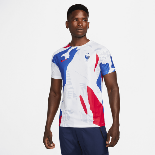 France 2022 Training Shirt - White/Blue/Gold - Footkorner