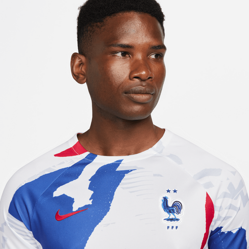 Trikot Équipe de France Pre-Match - Weiß/Blau/Rot - Footkorner
