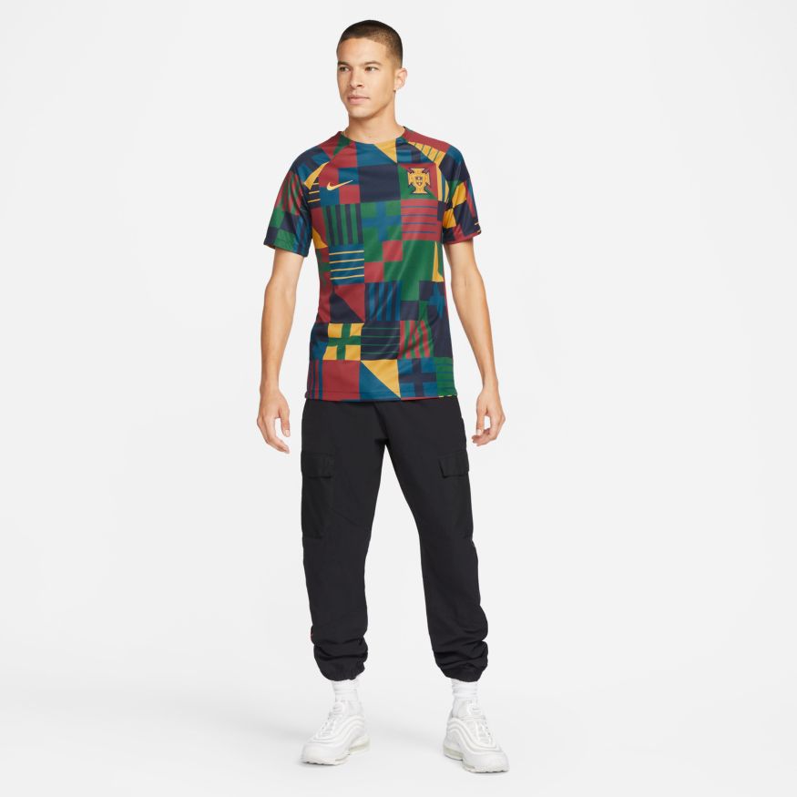 FootkornerPortugal 2022 Pre Match Shirt - Red/Green/Blue