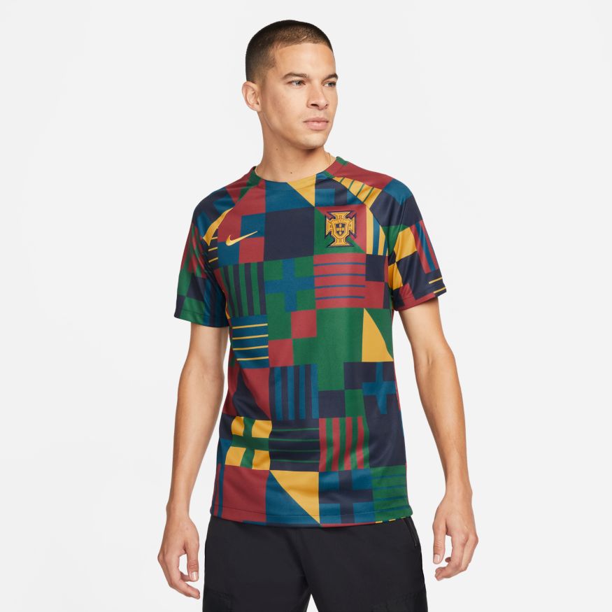FootkornerPortugal 2022 Pre Match Shirt - Red/Green/Blue