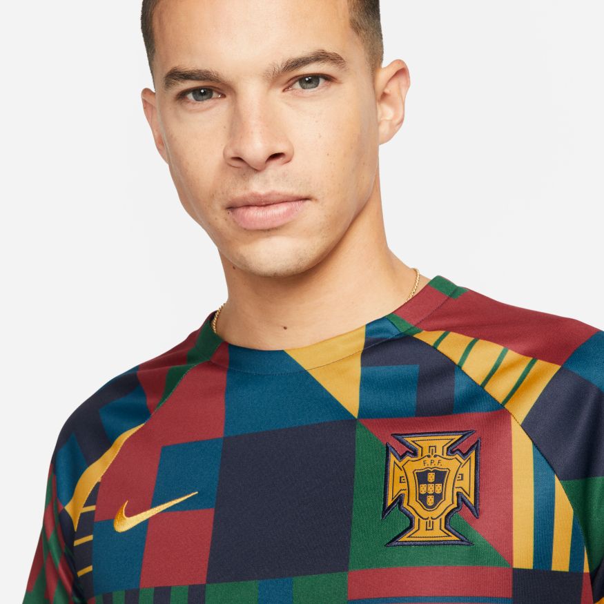 FootkornerPortugal 2022 Pre Match Shirt - Red/Green/Blue