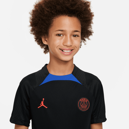 PSG x Jordan Junior Training Shirt 2022/2023 - Black/Blue  - Footkorner