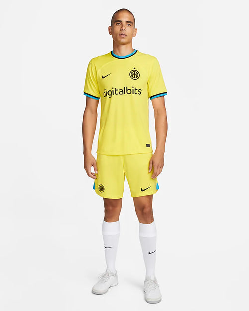 Maillot Third Inter Milan- Jaune/Noir/Bleu - Footkorner