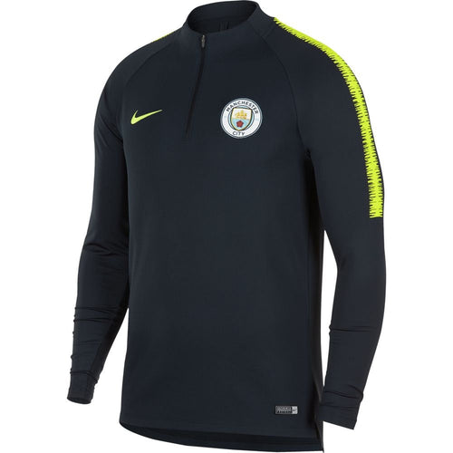 Haut d'entrainement Manchester City - Bleu Obsdienne/Vert - 2018/2019 - Footkorner