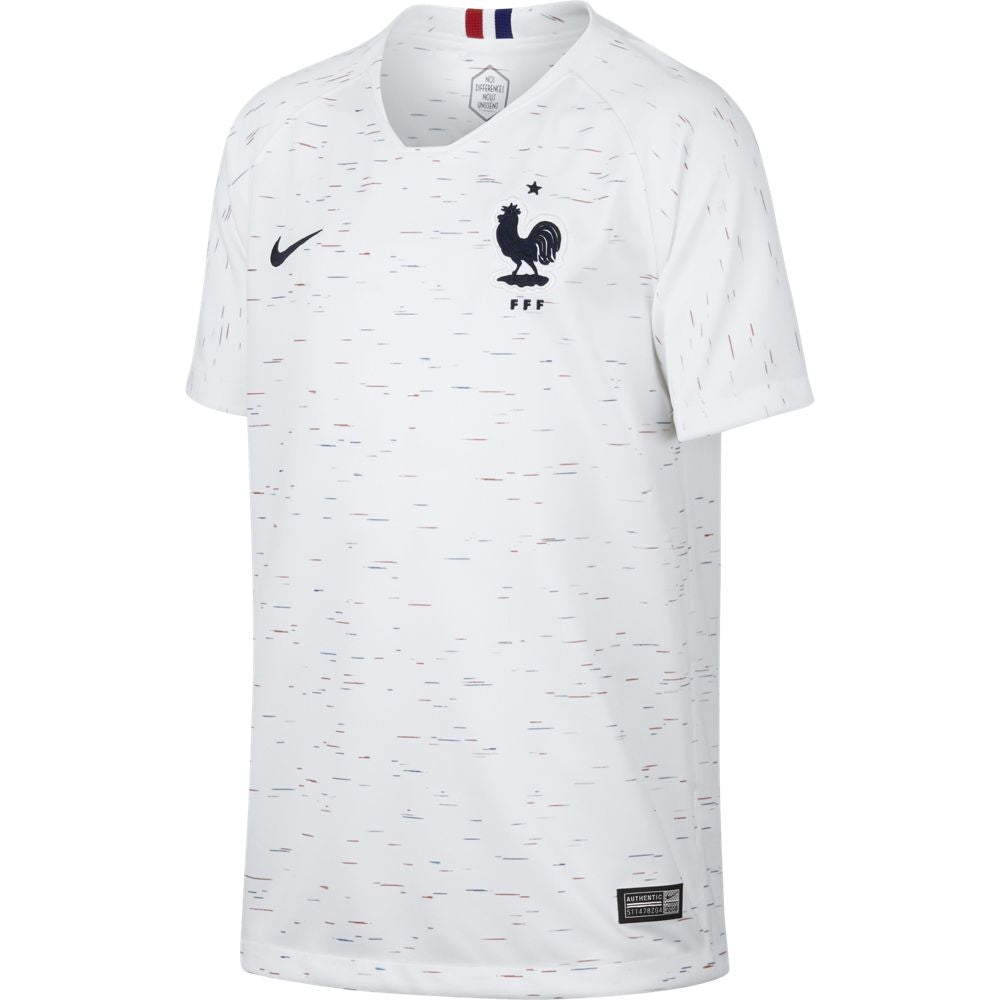 France Junior Away Team Jersey - White - 2018 World Cup