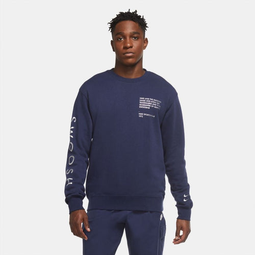 Sweat Nike Swoosh - Bleu - Footkorner