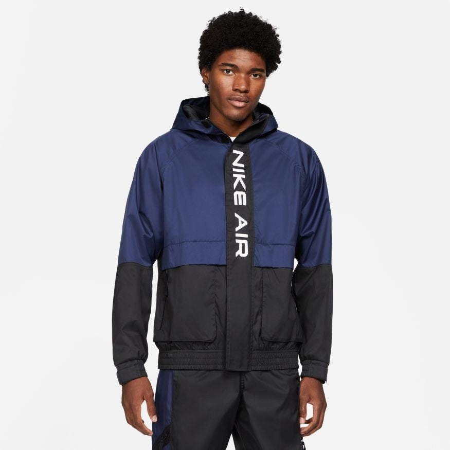 FootkornerNike Air Hooded Jacket - Blue/Black