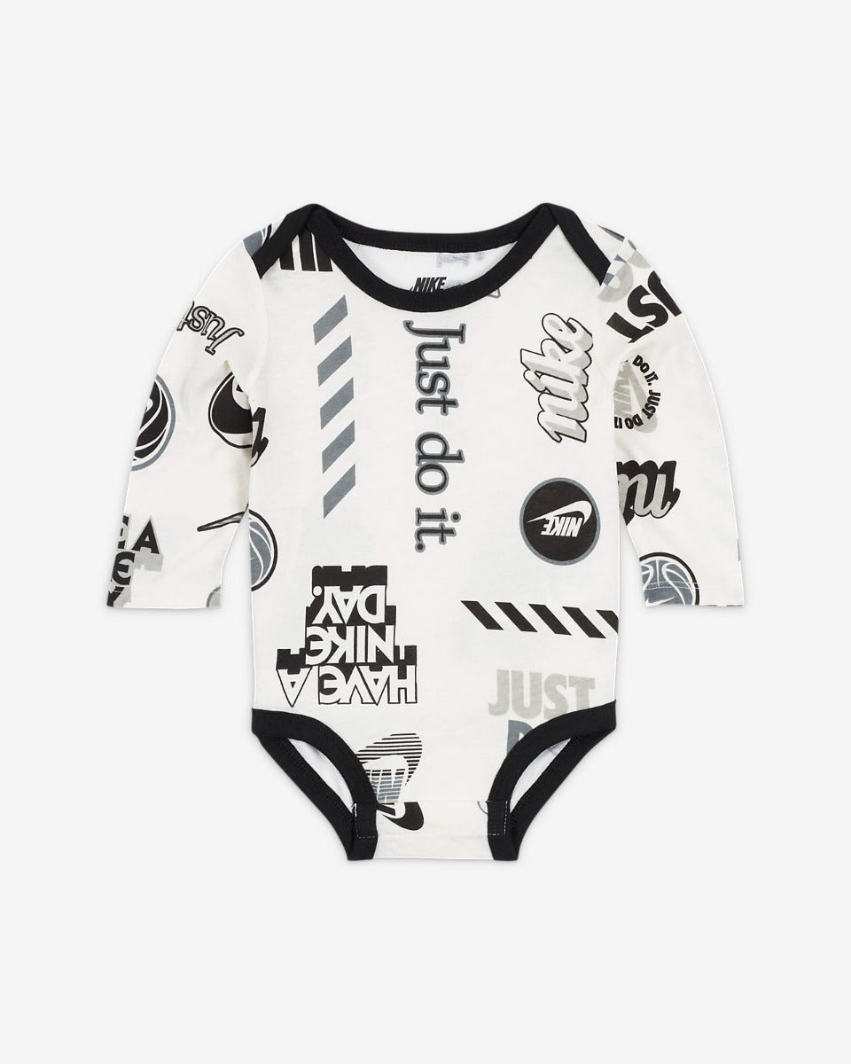 FootkornerNike Baby Just do It Body 3er-Pack – Schwarz/Weiß/Grau