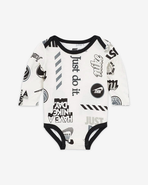 Nike Baby Just do It Body 3er-Pack – Schwarz/Weiß/Grau - Footkorner