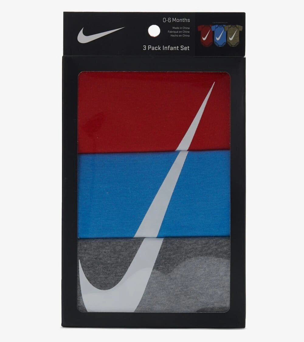 FootkornerPack de 3 body Nike Sportswear - Rouge/Bleu/Gris