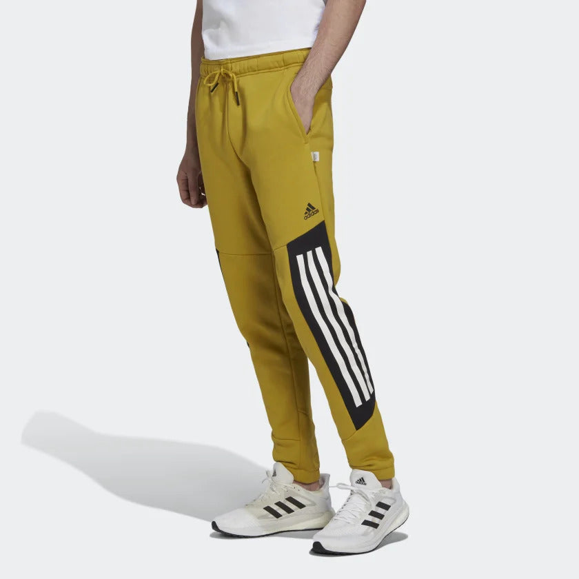 Adidas 3 Stripe Pants Future Icons - Yellow/Black/White