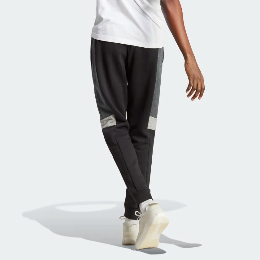 Pantaloni Adidas Essentials Colorblock - Nero/Grigio