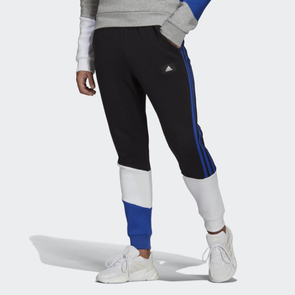 Pantalon Adidas Sportswear Colorblock - Schwarz/Blau/Weiß