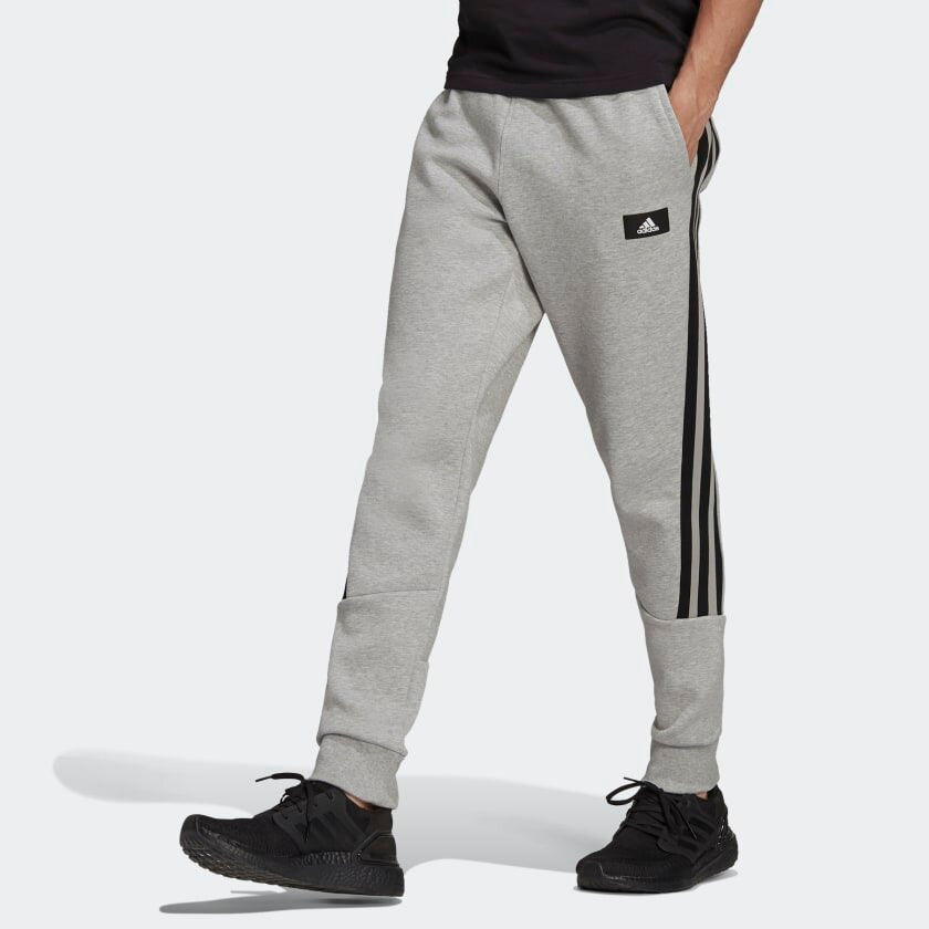 Pantalon Adidas Sportswear 3 Streifen - Grau/Schwarz