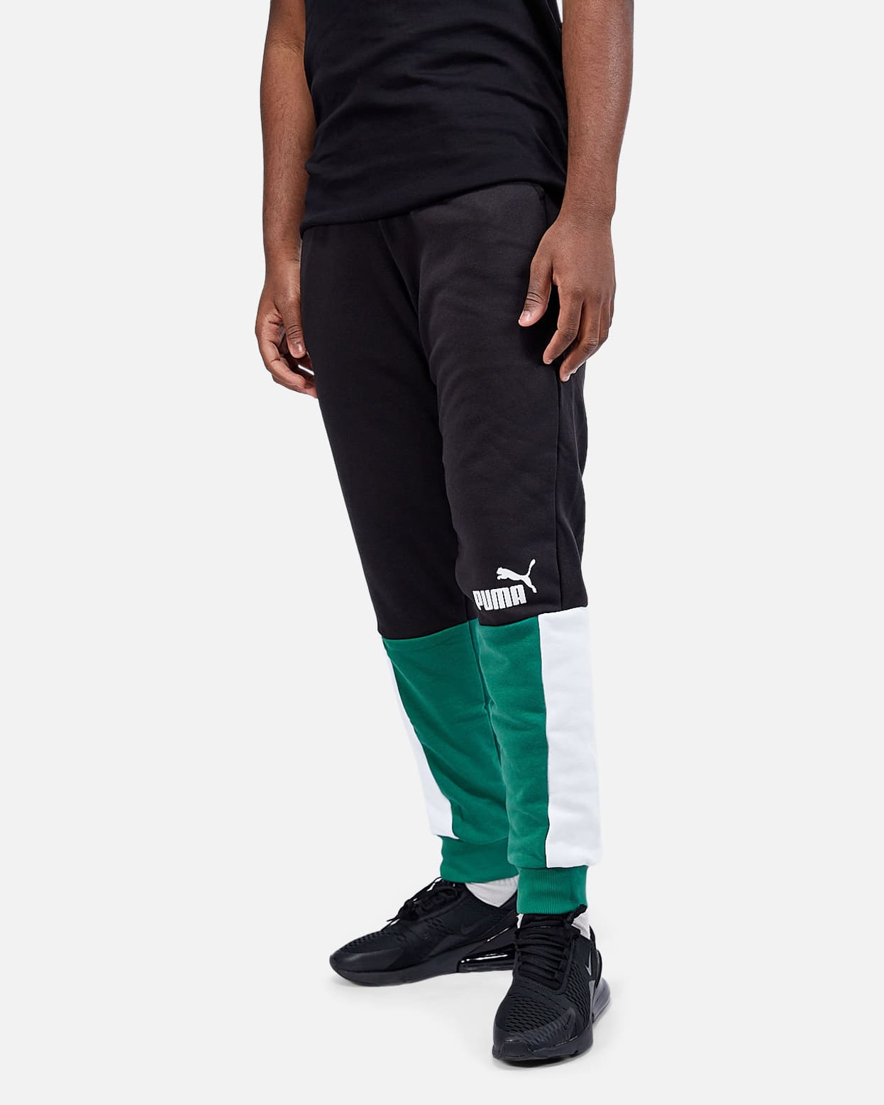 Puma Power Pants - Black/White/Green
