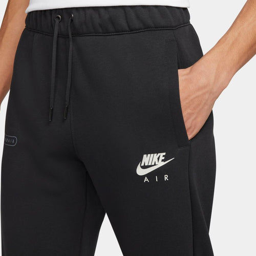 Pantalones Nike Air brushed fleece - Negro/Blanco - Footkorner