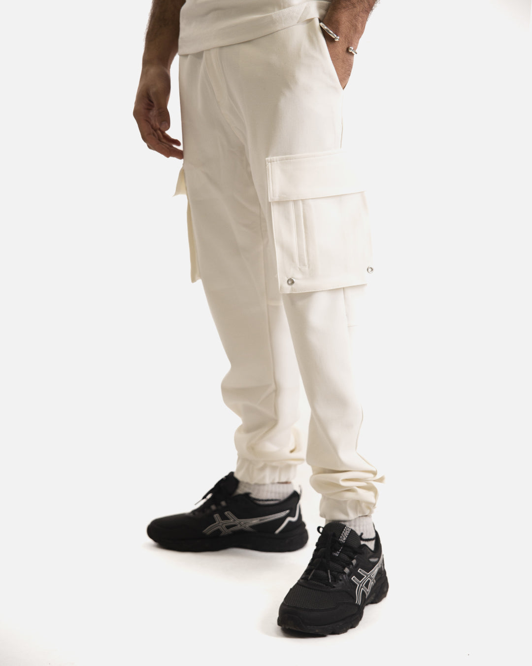 Pantalon Cargo ADJ - Blanc