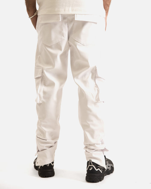 ADJ Cargo Pants - White - Footkorner