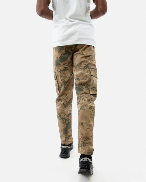 ADJ Camouflage Cargo Pants - Brown - Footkorner