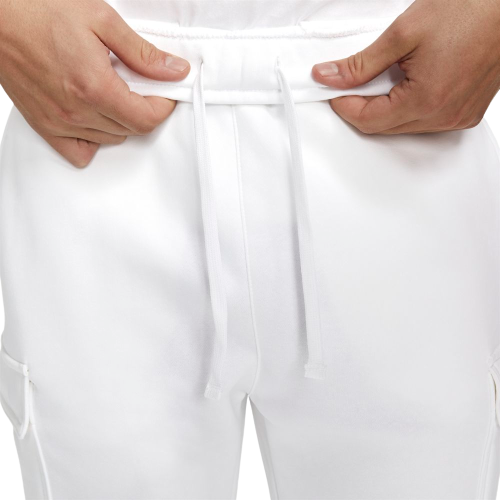 Pantalones Nike Sportswear Fleece Cargo - Blanco/Azul/Rojo - Footkorner