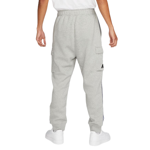 Nike Sportswear Fleece Cargo Pants - Grey/White/Blue - Footkorner