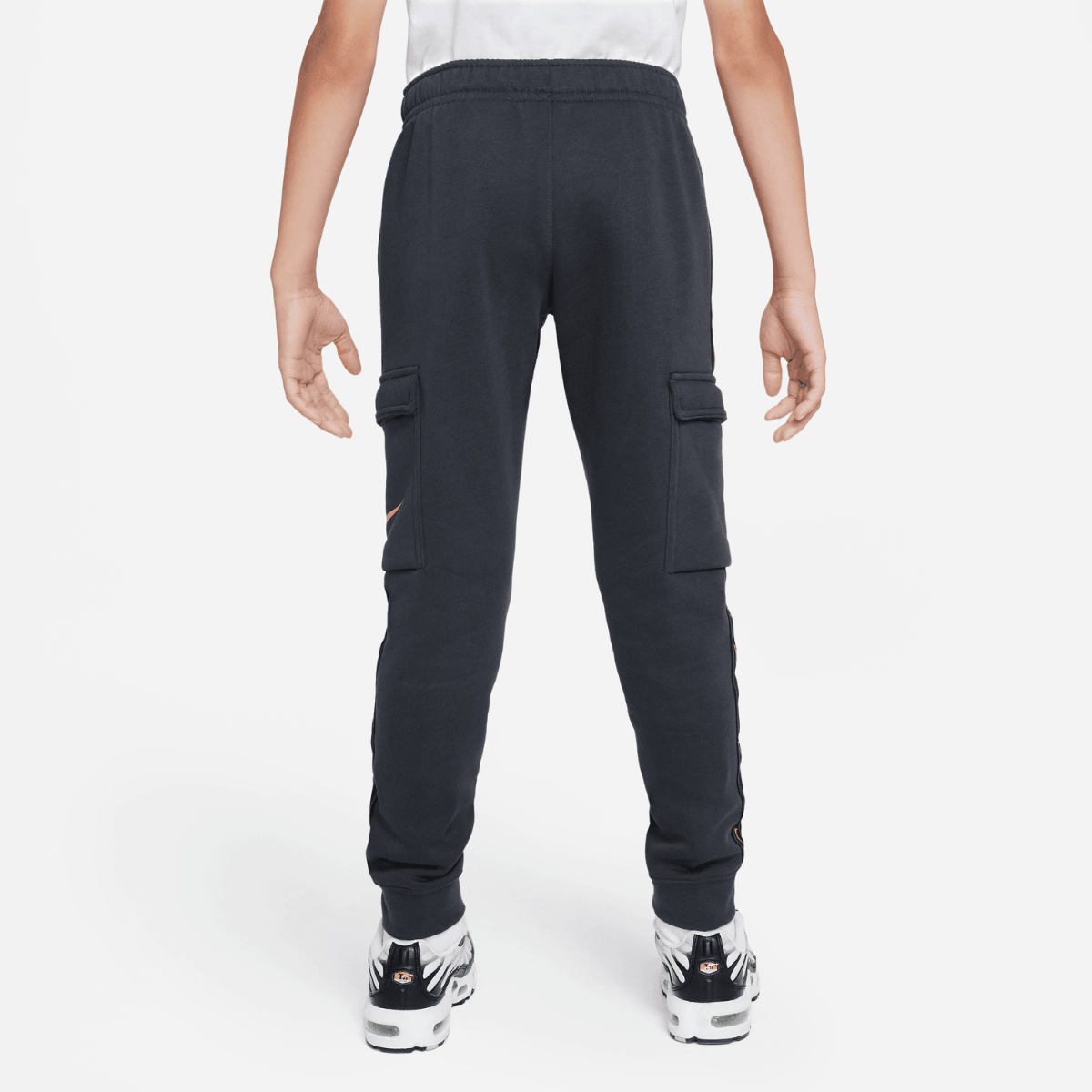 Pantaloni cargo Nike Sportswear Tech Fleece Junior - Grigio scuro/oro