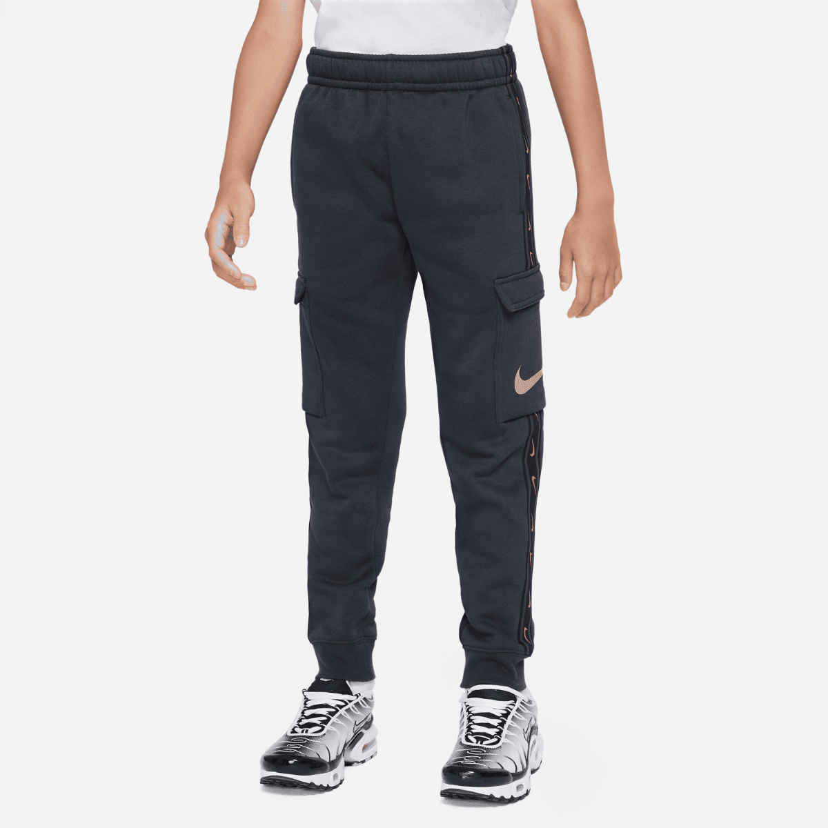 Nike Sportswear Tech Fleece Junior Cargo Pants - Dark Grey/Gold