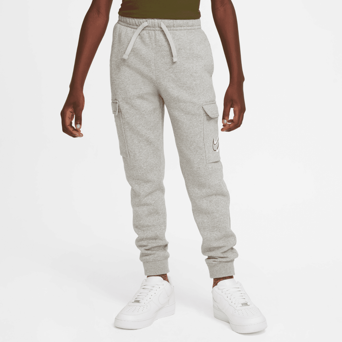 Nike Sportswear Junior Cargo Pants - Grey/White/Black