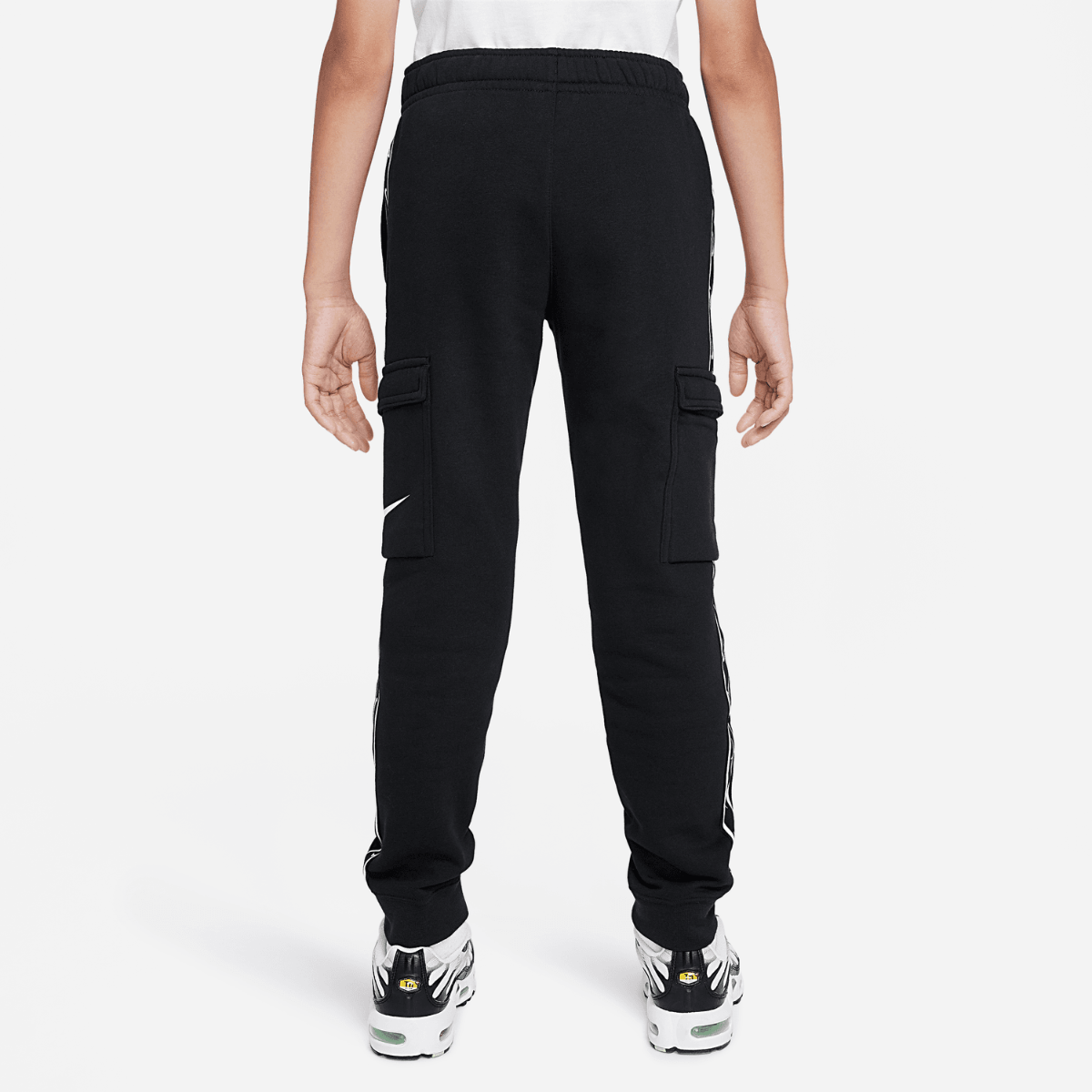 Pantalon Cargo Nike Sportswear Tech Fleece Junior - Noir/Blanc
